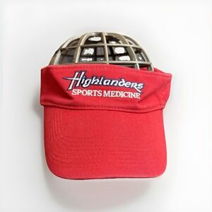 Radford Highlanders Nike Visor Sports Medicine‎ Golf Red Cap Embroidered Cotton